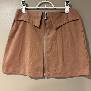 vintage feminine suede flower power hippie 70s y2k 90s hippie western mini skirt
